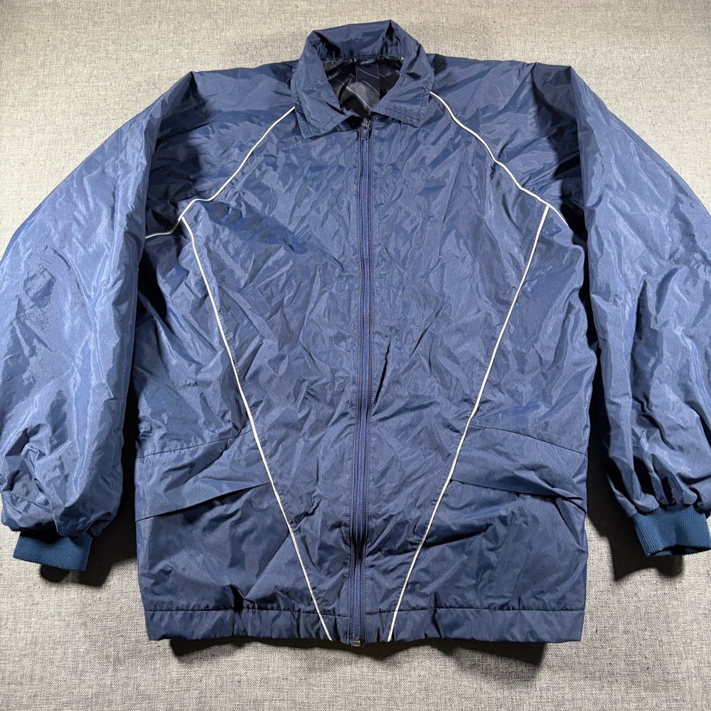 Pro Quip Gore-Tex Windbreaker Mens Large Navy Blue Full Zip Golf Jacket